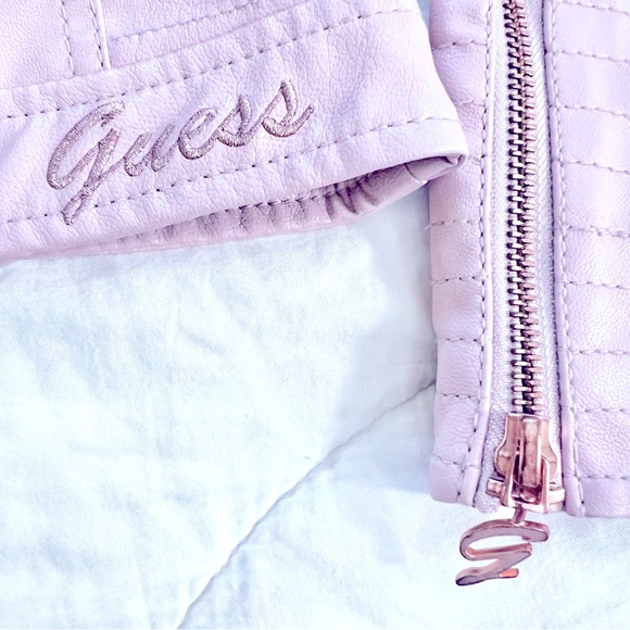 Guess Los Angeles - Pink Faux Leather Jacket - Picture 3 of 10
